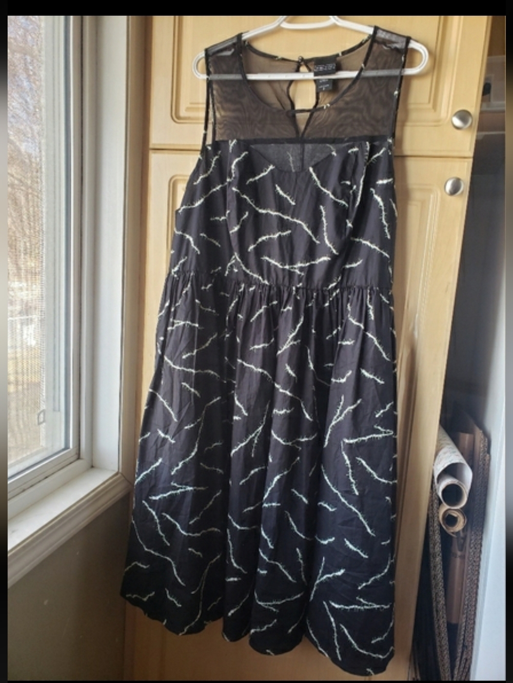 Universal Studio Monster Black Midi Dress